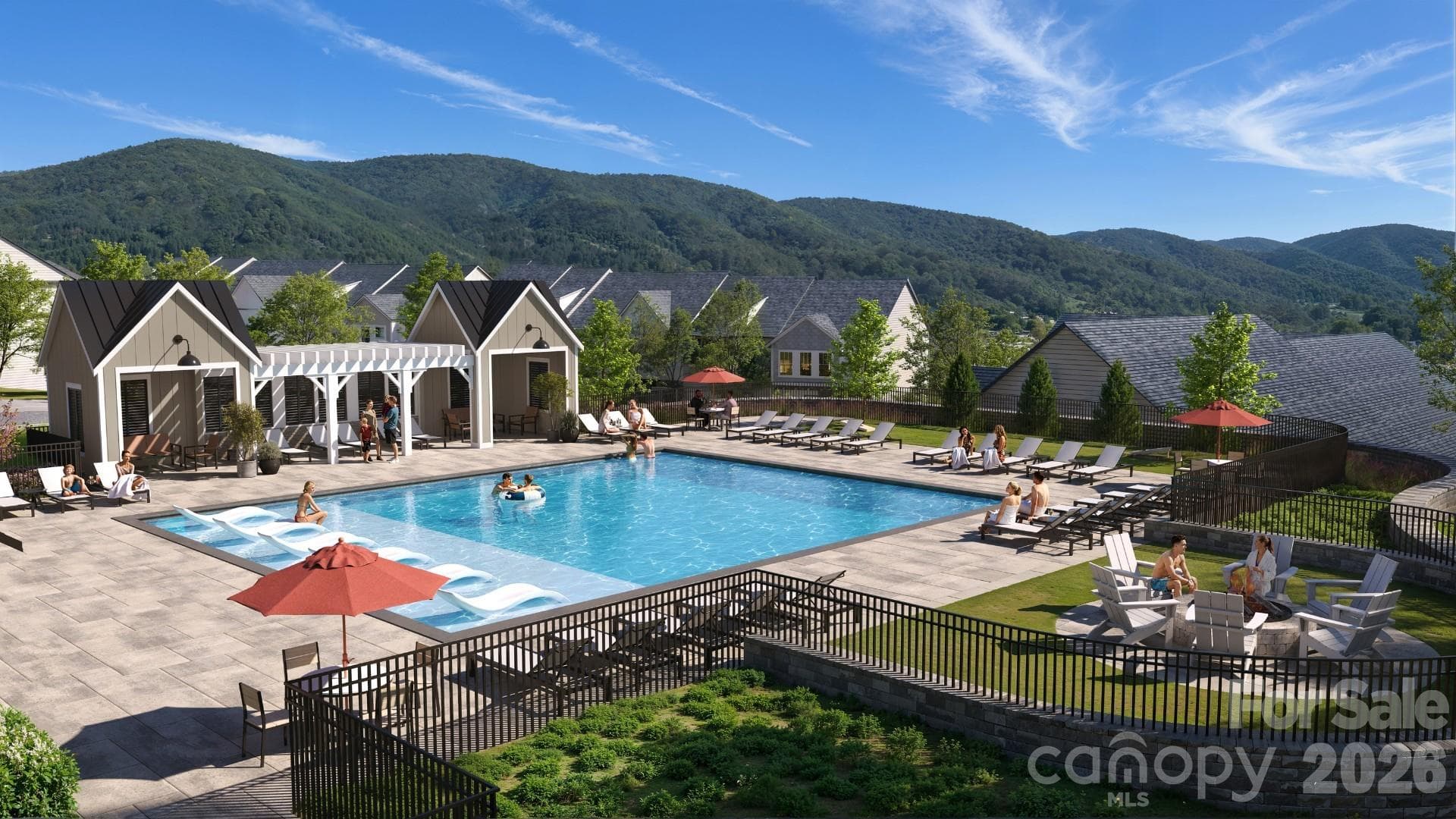 Pool Rendering - 241 Smokey Holler Drive, Asheville