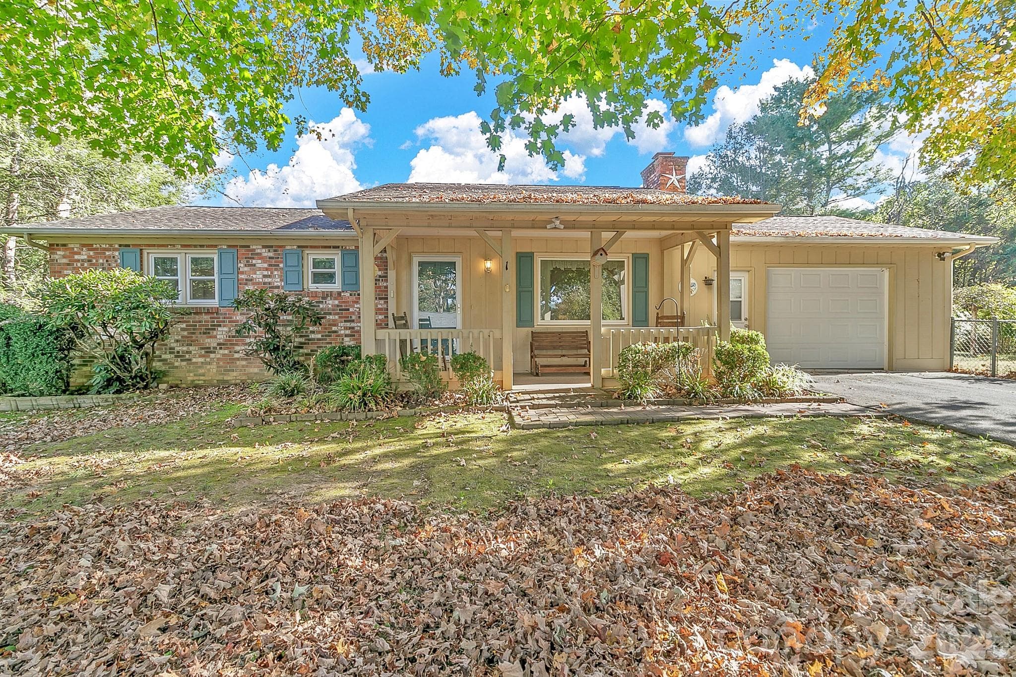 Front porch and front view of home - 1 Dewberry Lane, Hendersonville