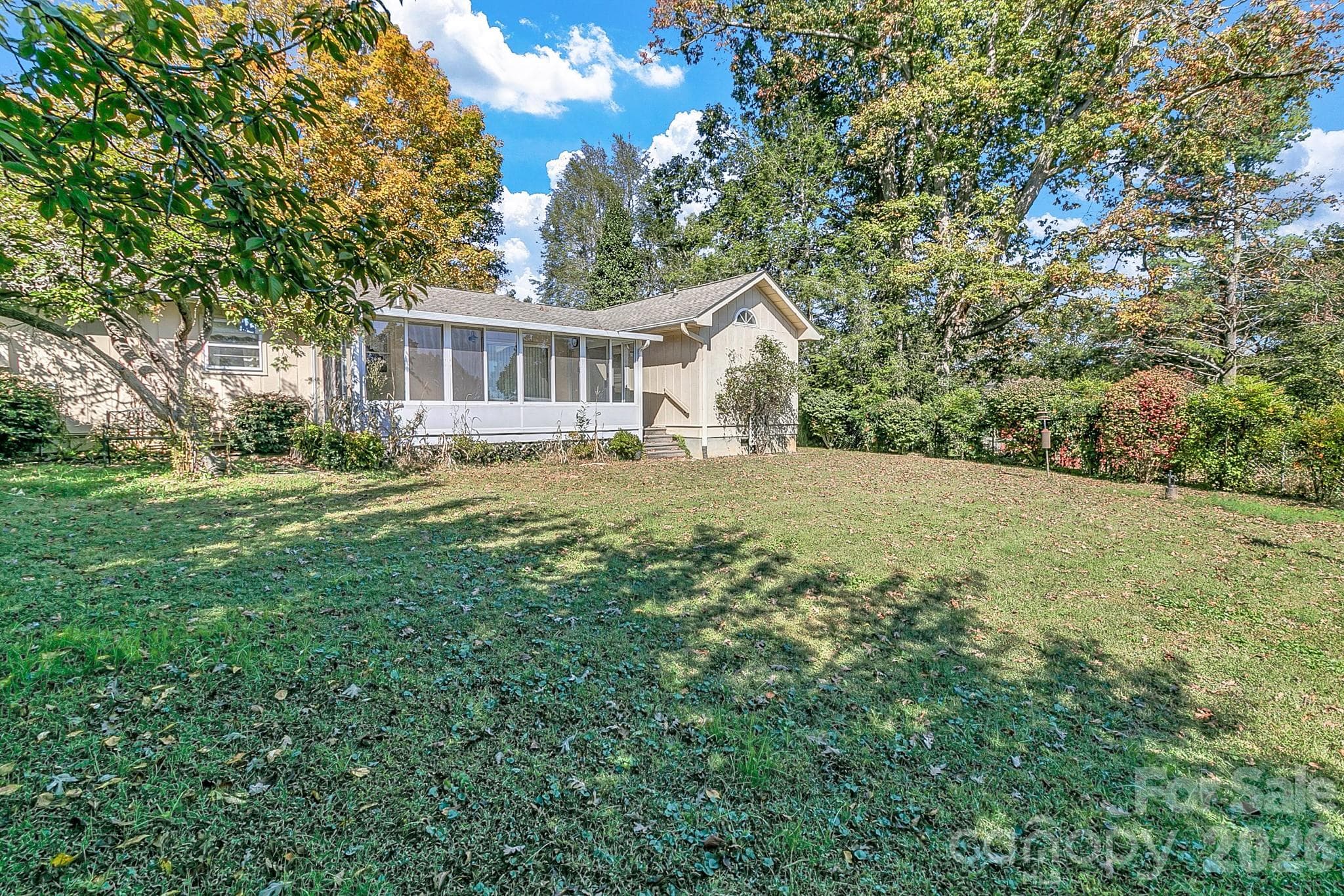 Lovely back yard view of home - 1 Dewberry Lane, Hendersonville
