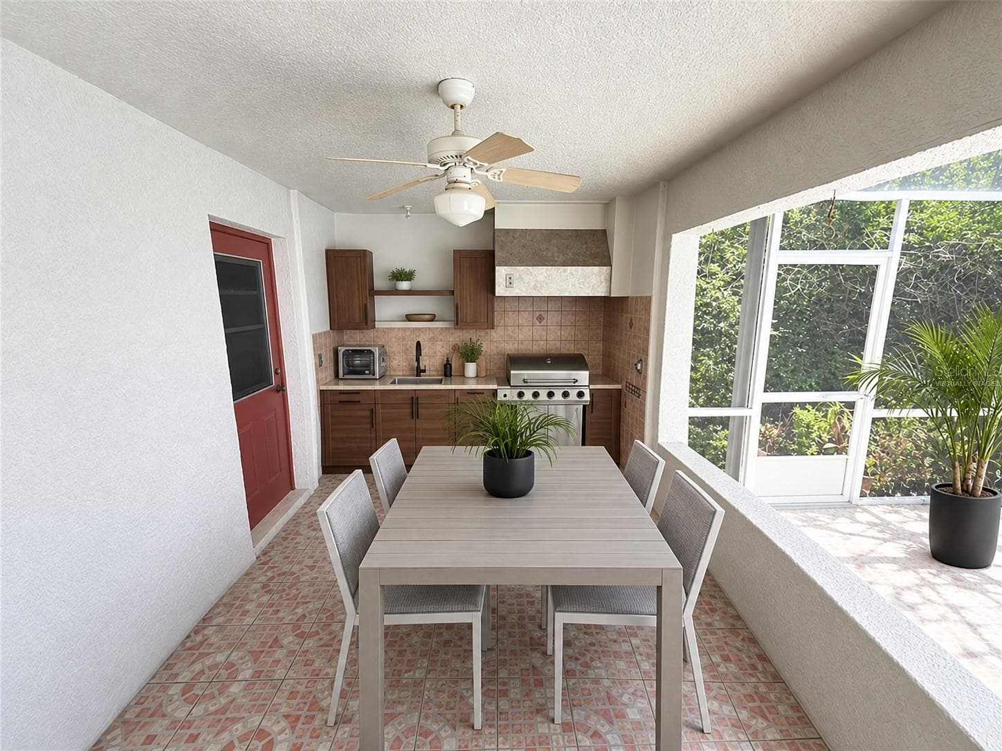 Virtually Staged - Outdoor Kitchen - 22 COLORADO DR, PALM COAST