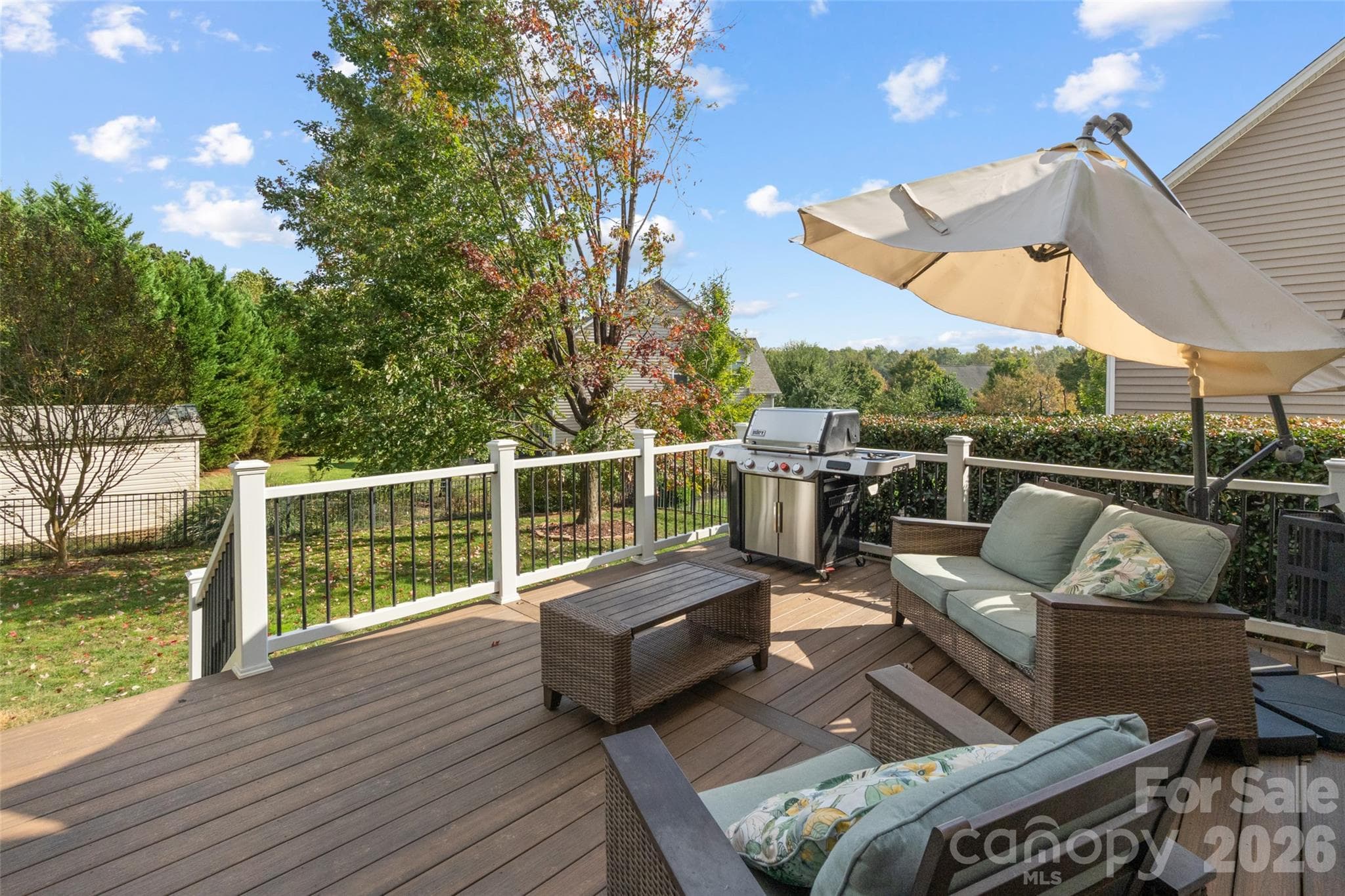 large deck with composite wood - 837 Lion Lane, Fort Mill