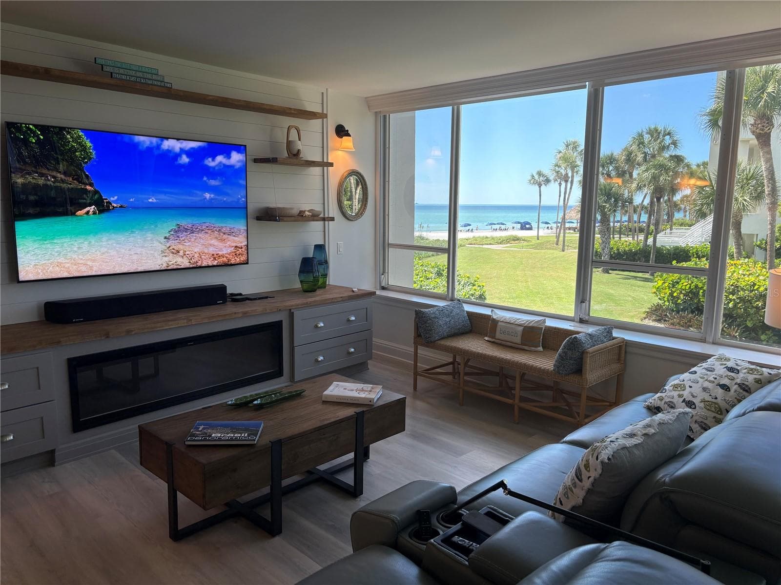 Great room view to gulr - 100 SANDS POINT RD #219, LONGBOAT KEY
