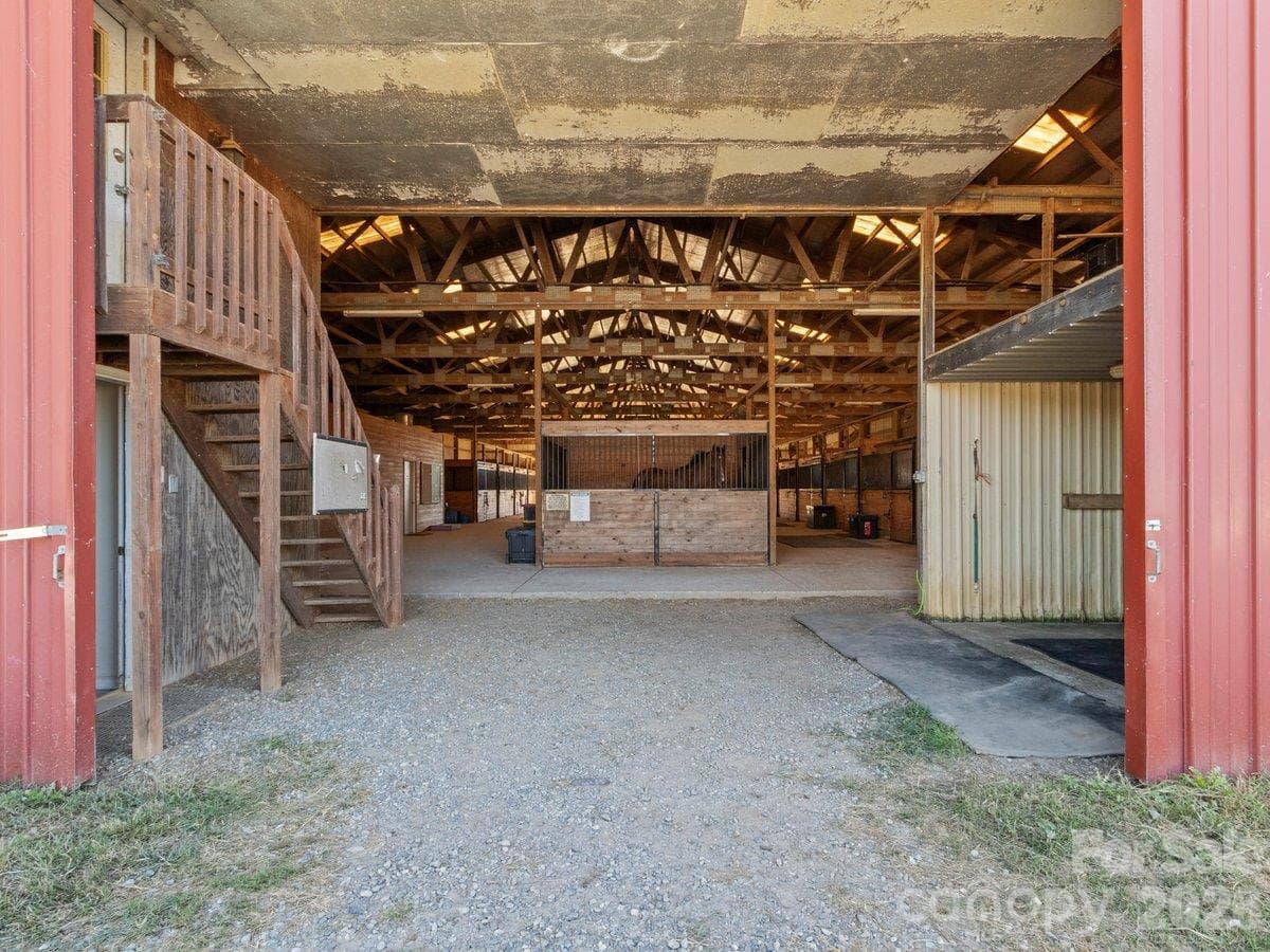 Main entrance loft on both sides above. Office located front left side. - 217 Flint Hill Road, Alexander