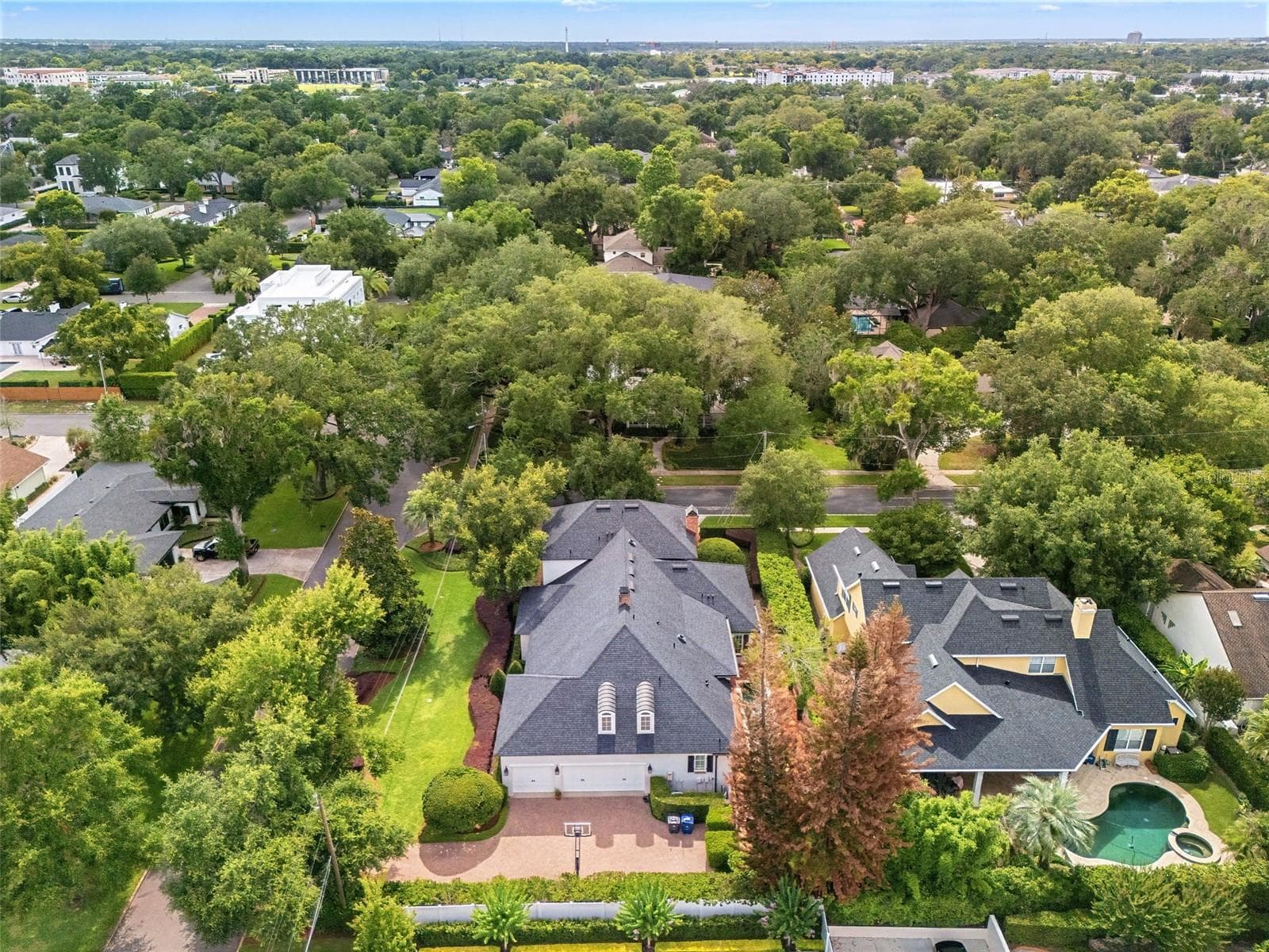 Aerial Rear View - 1600 LEGION DR, WINTER PARK