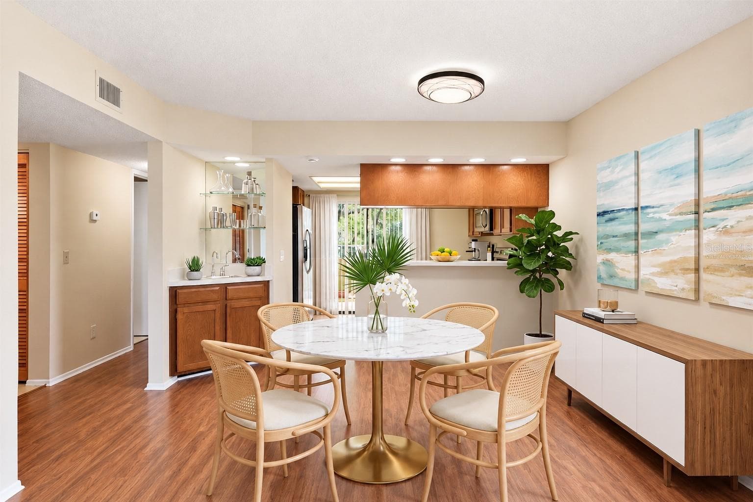 Kitchen- Virtually Staged - 10 WOODLAKE PL, OLDSMAR