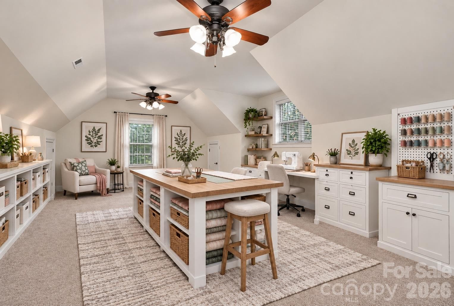 Bonus Room - Virtually Staged as a craft room - 4817 Pimlico Lane, Waxhaw