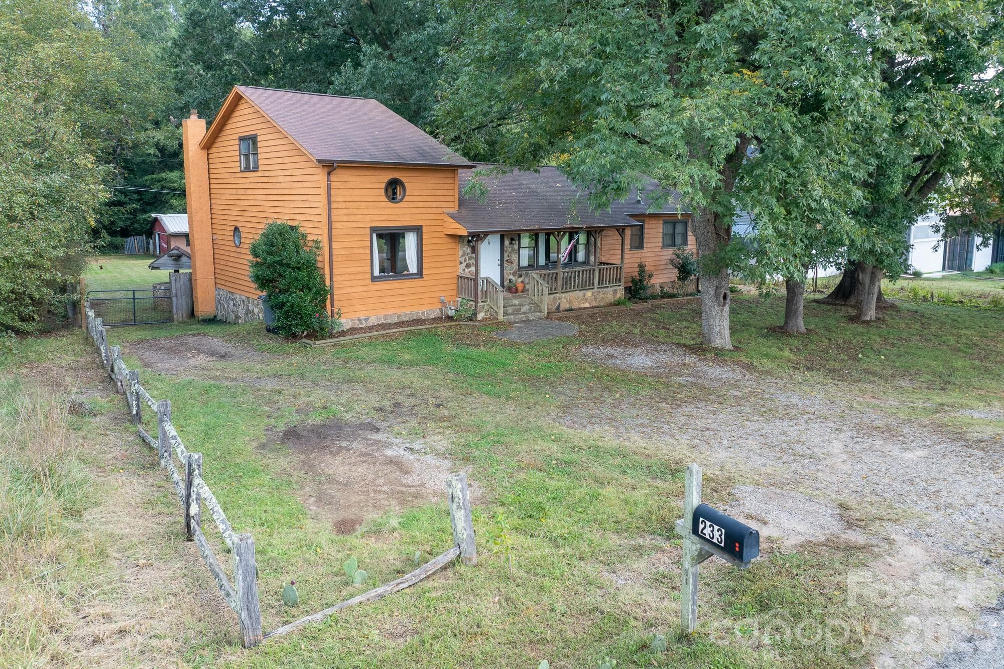Front yard with parking - 233 Third Creek Road, Statesville