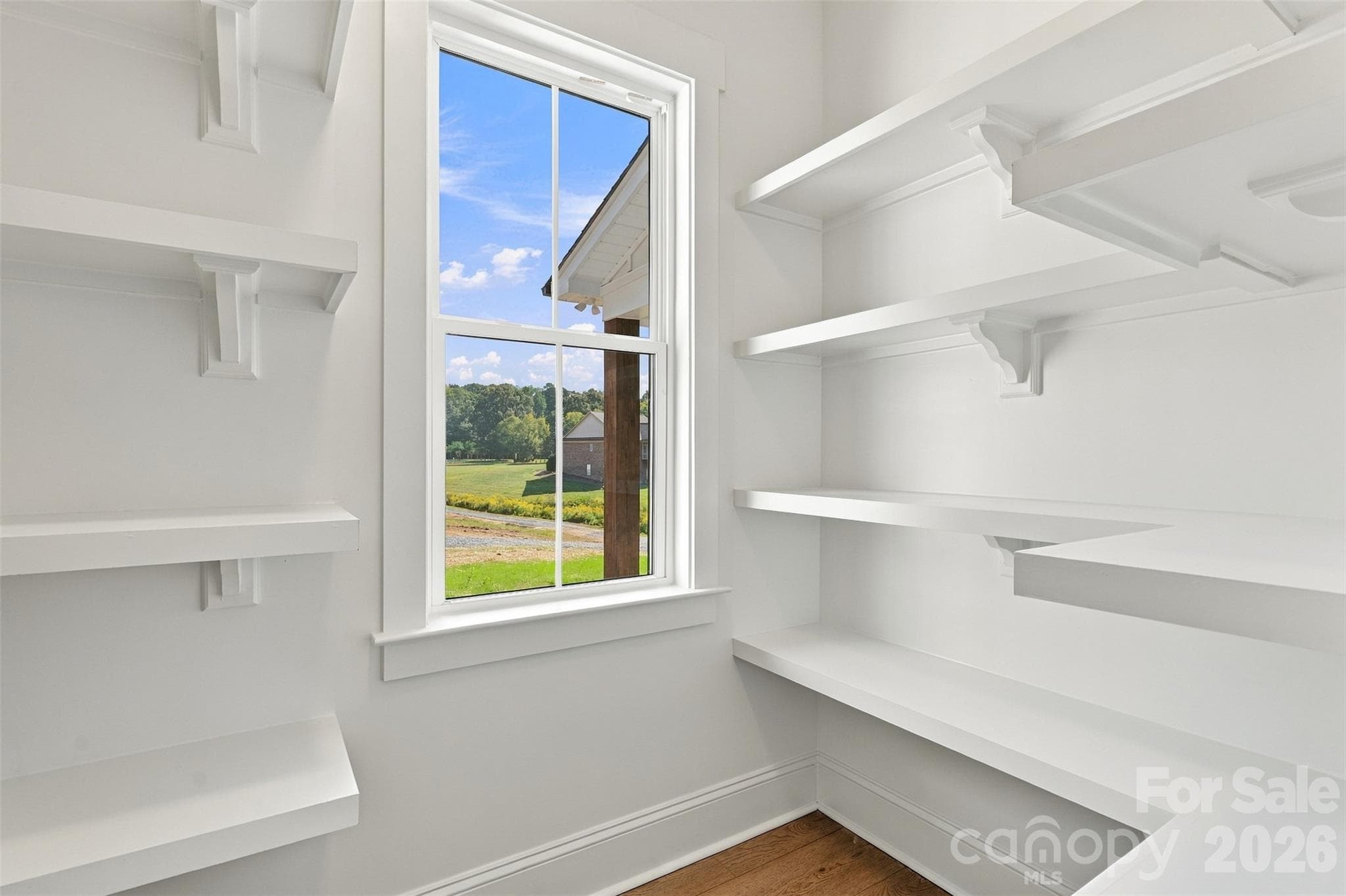 Walk in pantry w/ wood shelving! - 394 S NC 200 Highway, Stanfield