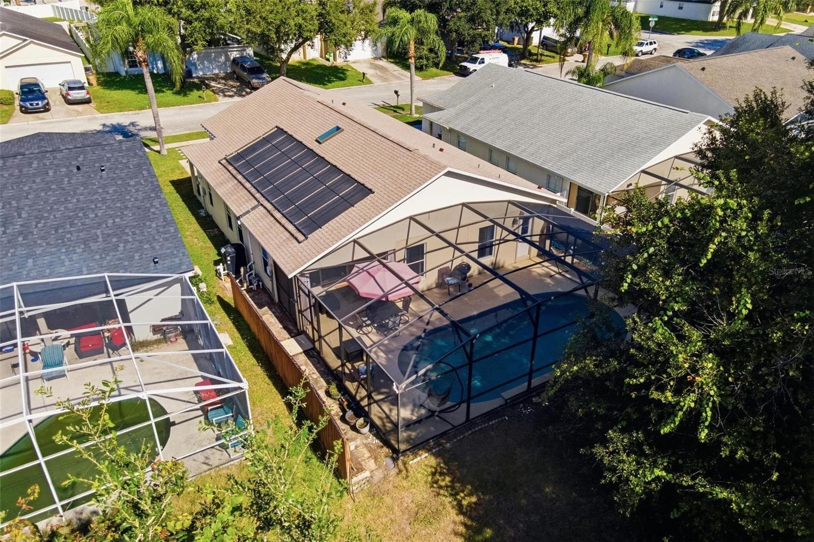 Aerial of Back of Home - 945 CLEAR CREEK CIR, CLERMONT