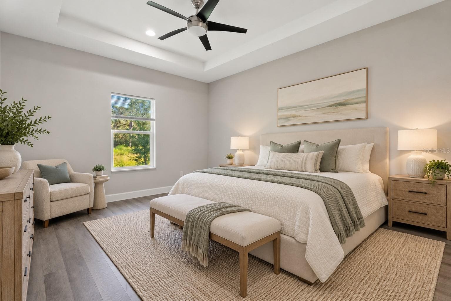 Primary Bedroom Staging - 5784 GADSHAW AVE, NORTH PORT
