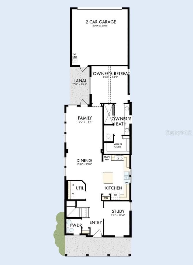 Floor Plan First Floor - 9437 FLOREY WAY, ORLANDO