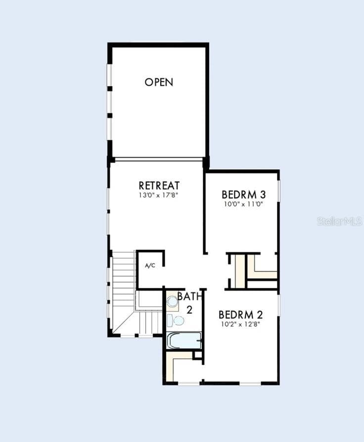 Floor Plan Second Floor - 9437 FLOREY WAY, ORLANDO