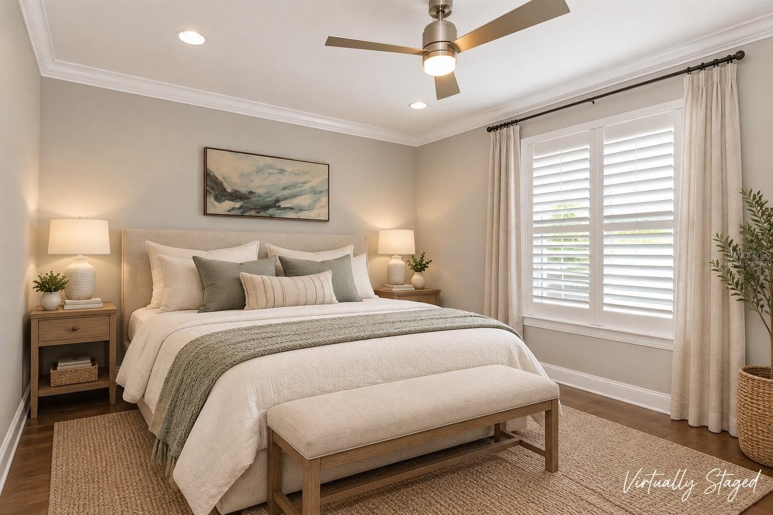 Virtually Staged - Primary Bedroom - 305 S ALBANY AVE #3, TAMPA