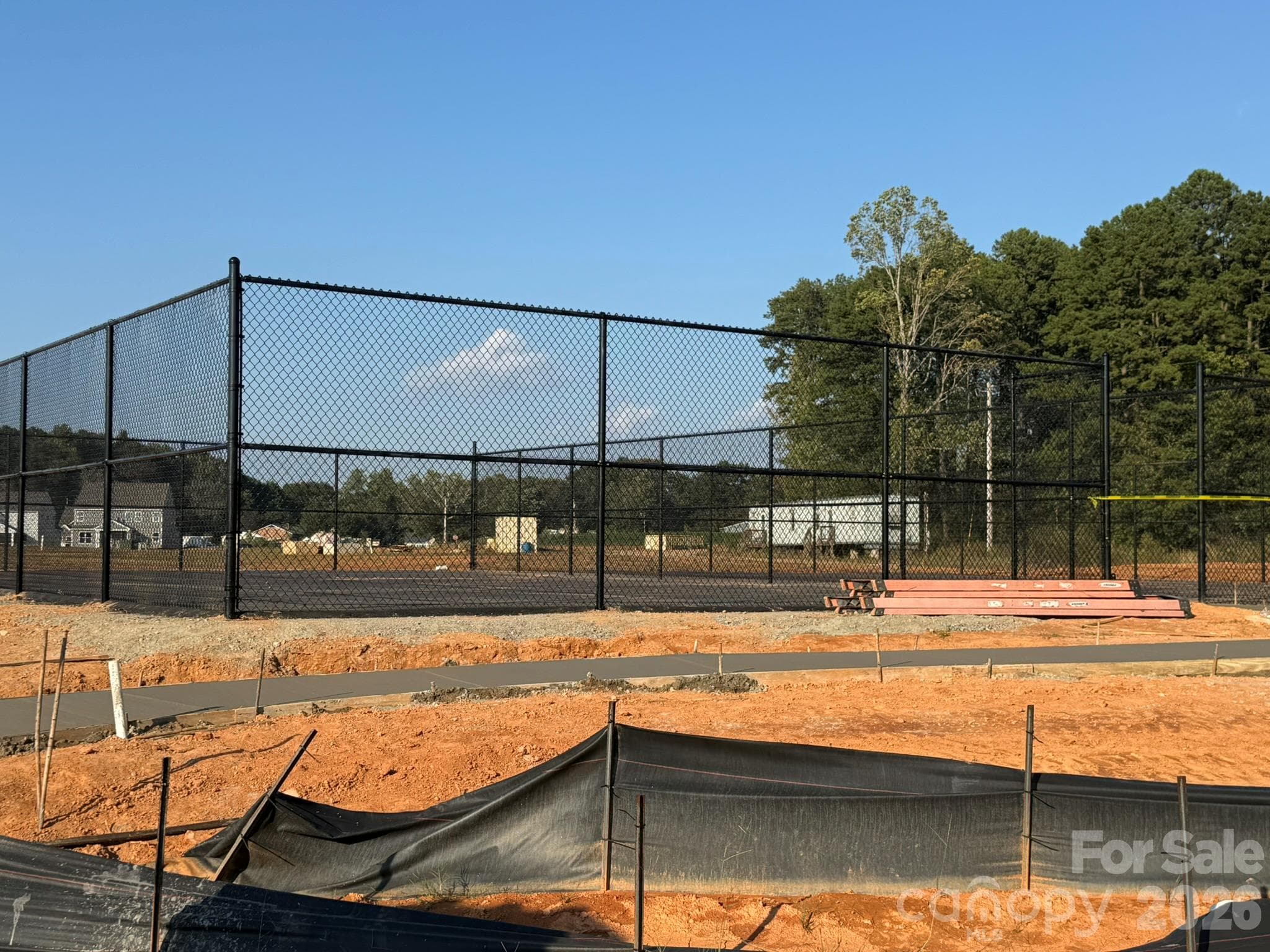 Construction progress of amenities - 2215 Caravan Lane, Stanley