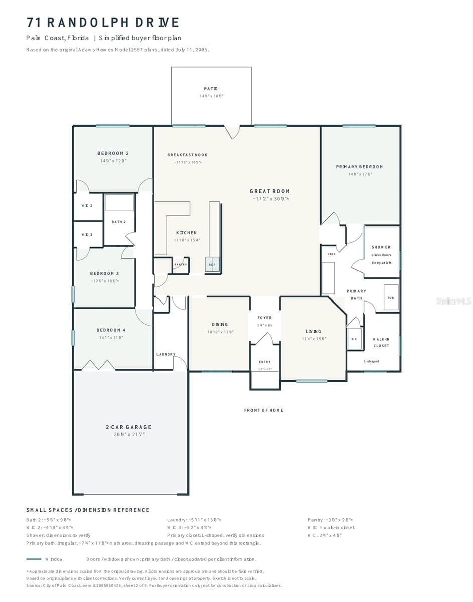 Floor Plan - Generated - 71 RANDOLPH DR, PALM COAST