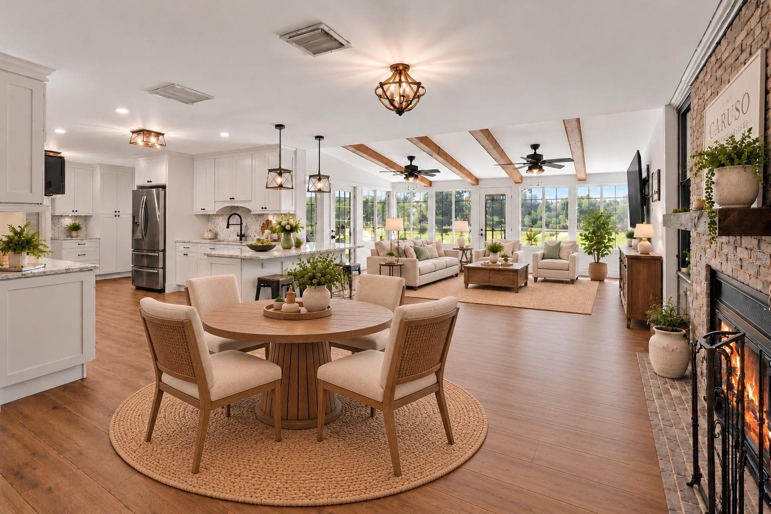 Virtually Staged Dining Area off Kitchen - 2670 MILLS CREEK RD, CHULUOTA