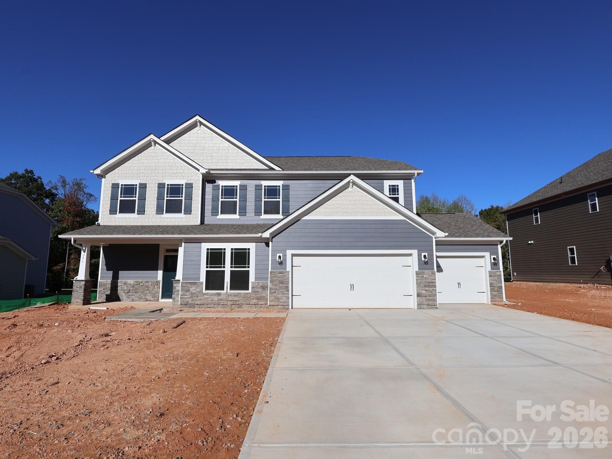 Exterior. Sod will be installed once home is sold - 246 Amber Glen Drive, Locust