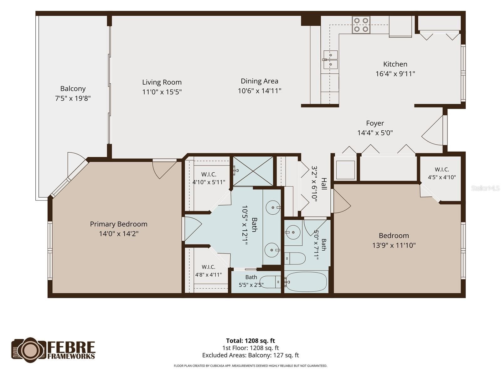 Floor Plan #3202 - 1200 COUNTRY CLUB DR #3202, LARGO