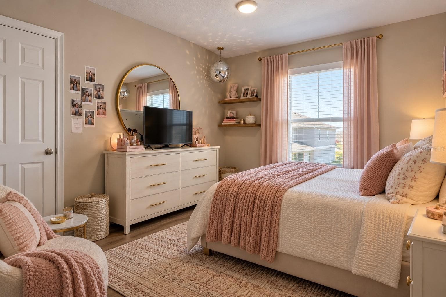 Bedroom 2 digitally staged - 7580 FREESIA TRCE, WESLEY CHAPEL