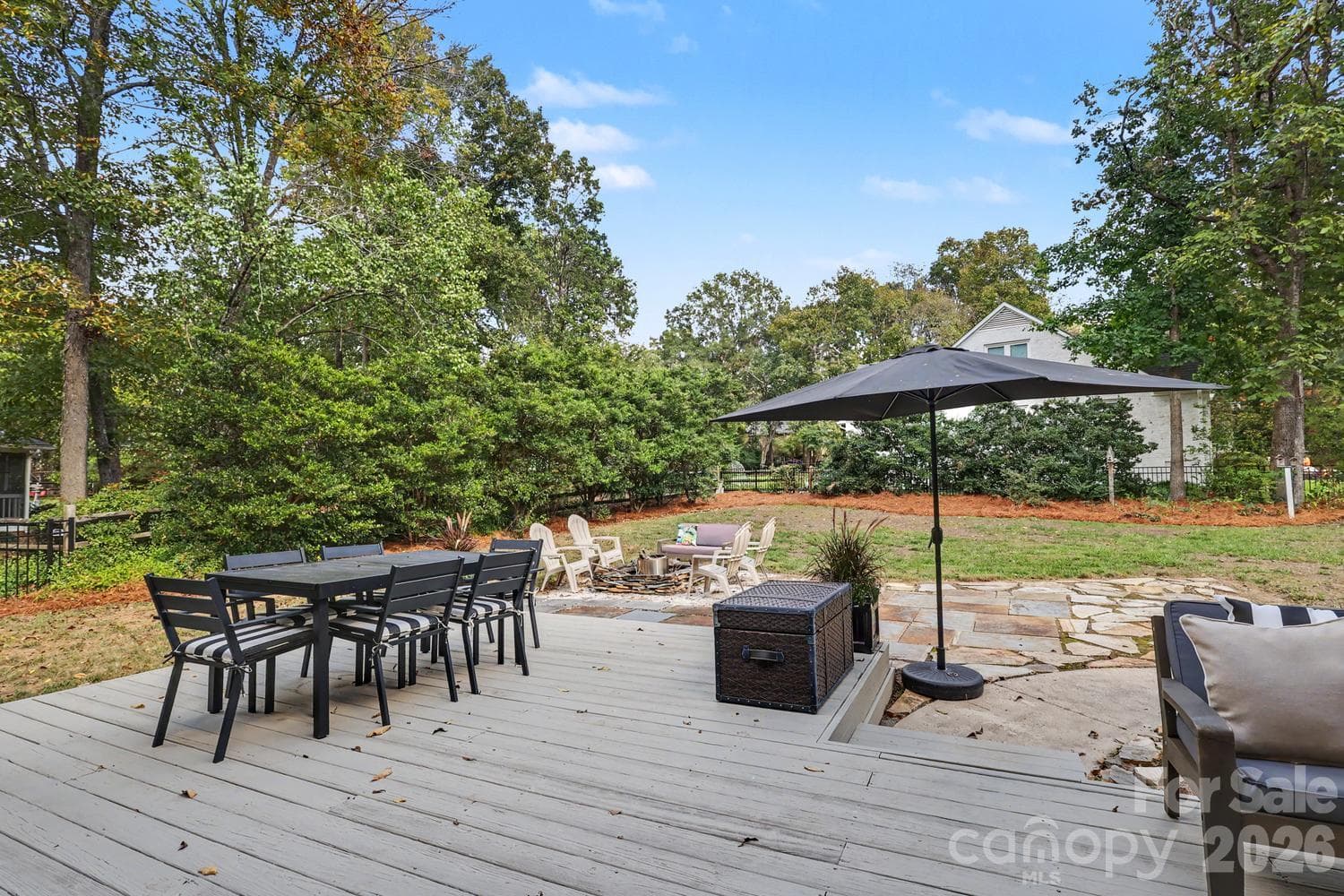 Back deck - 5515 McCallum Court, Charlotte