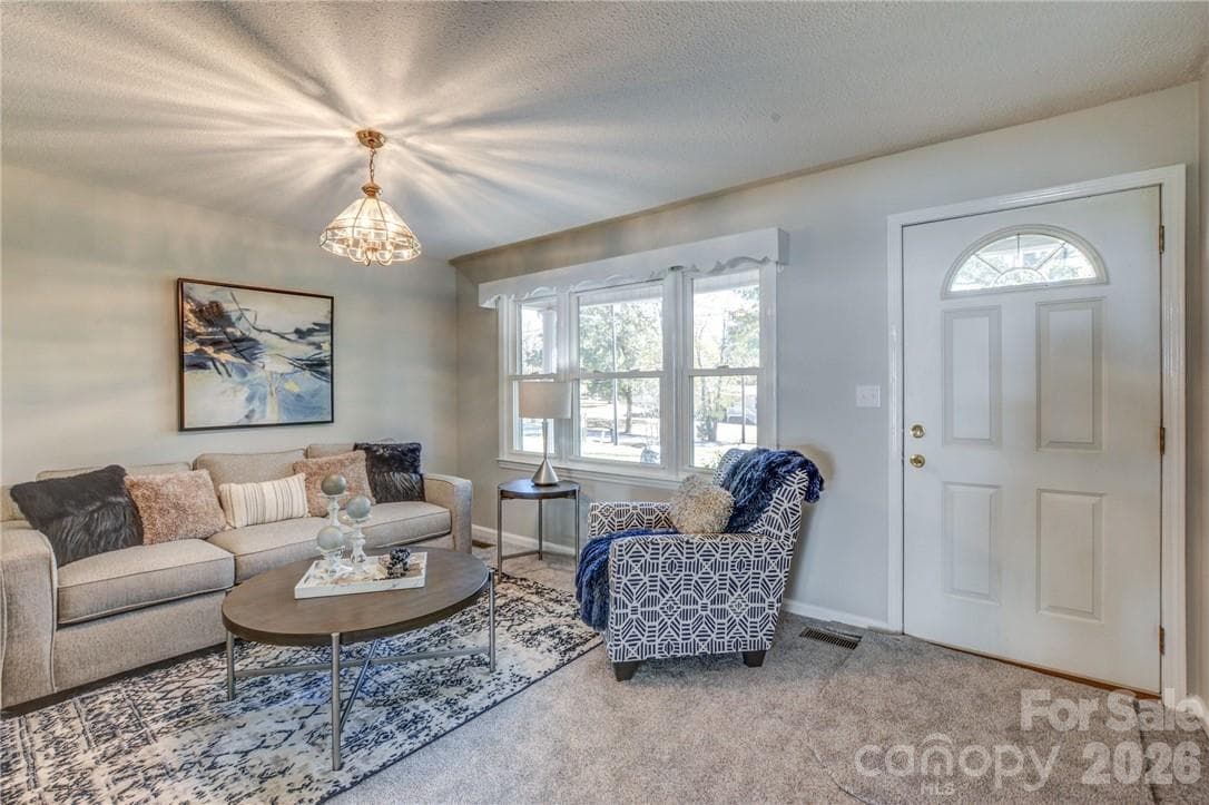 Living room with lots of natural light - 311 Bell Road, Kings Mountain