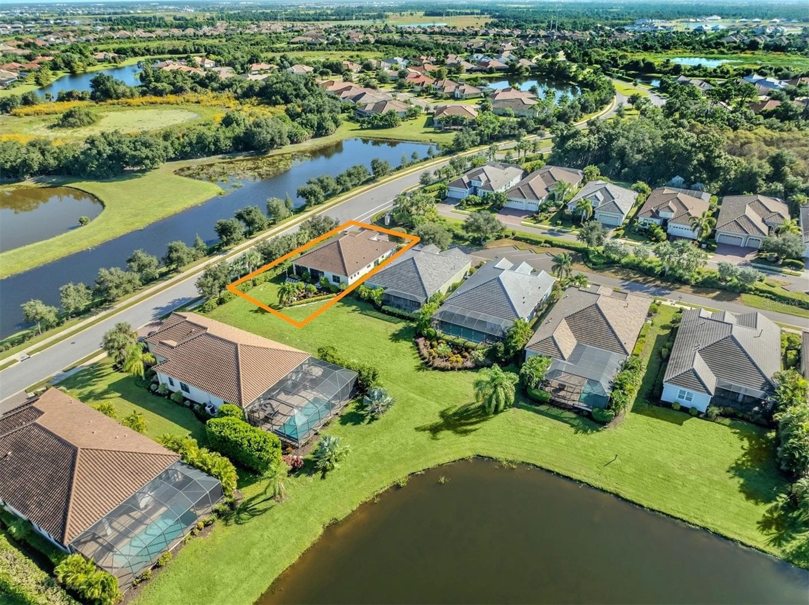 Aerial View From Back - 27301 DRIVER LN, ENGLEWOOD