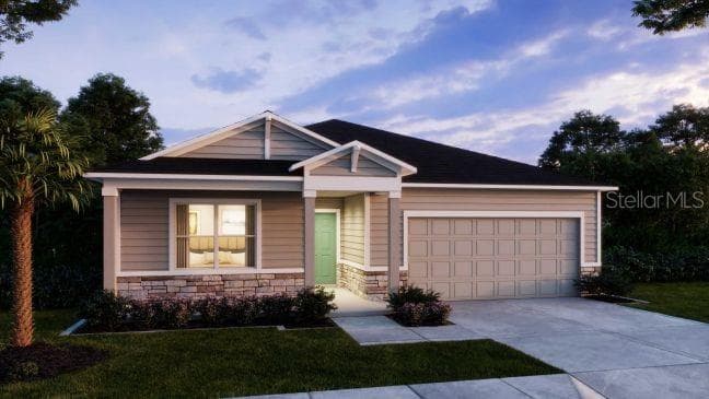Artist Rendering at Dusk - 3422 MONARCH WAY, GREEN COVE SPRINGS