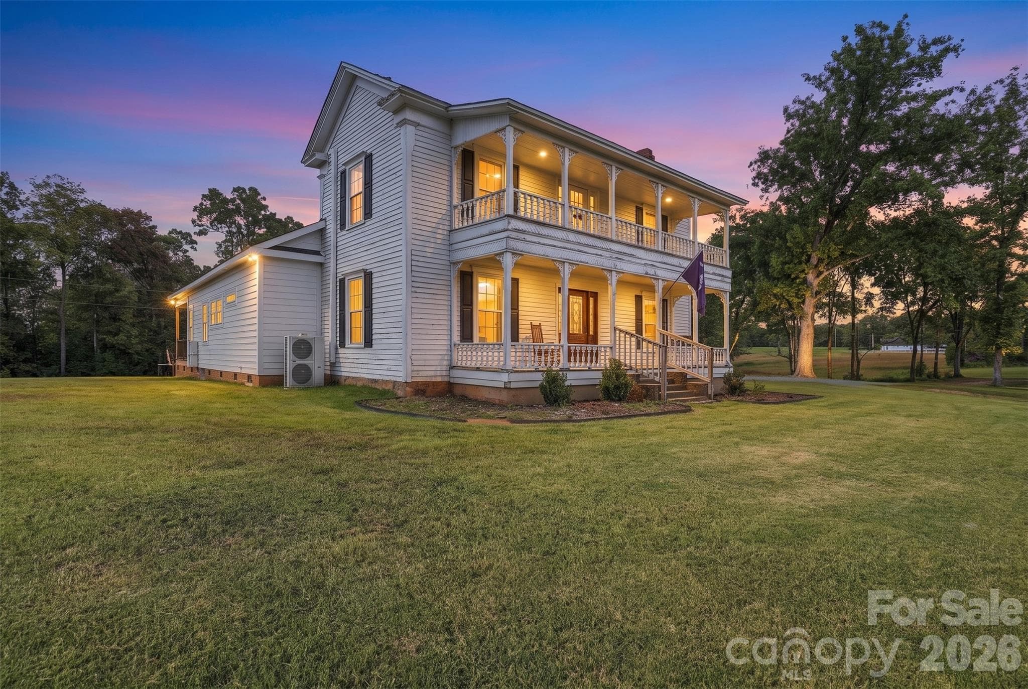 Virtual Twilight of the left side of the home - 3098 Irene Bridge Highway, Hickory Grove
