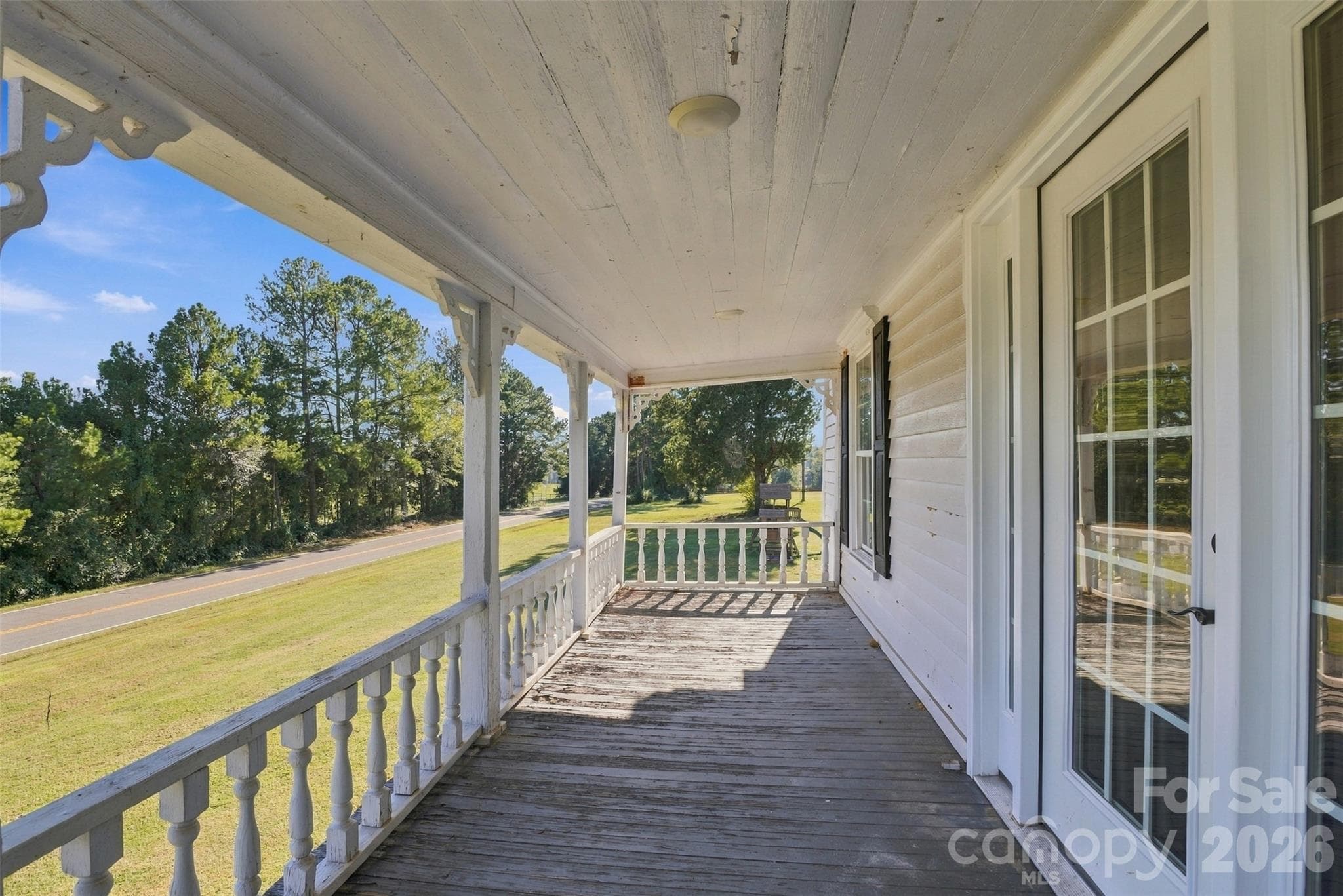 Front porch of the original home - 3098 Irene Bridge Highway, Hickory Grove