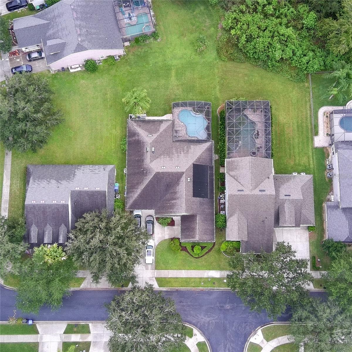 aerial view showing  home and some of the conservation area - 14038 EDEN ISLE BLVD, WINDERMERE