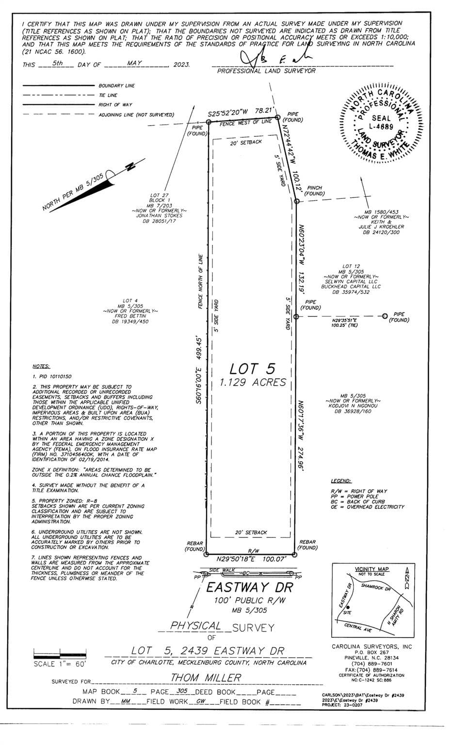 Lot at 2439 Eastway Drive Drive, Charlotte, photo 3 of 13