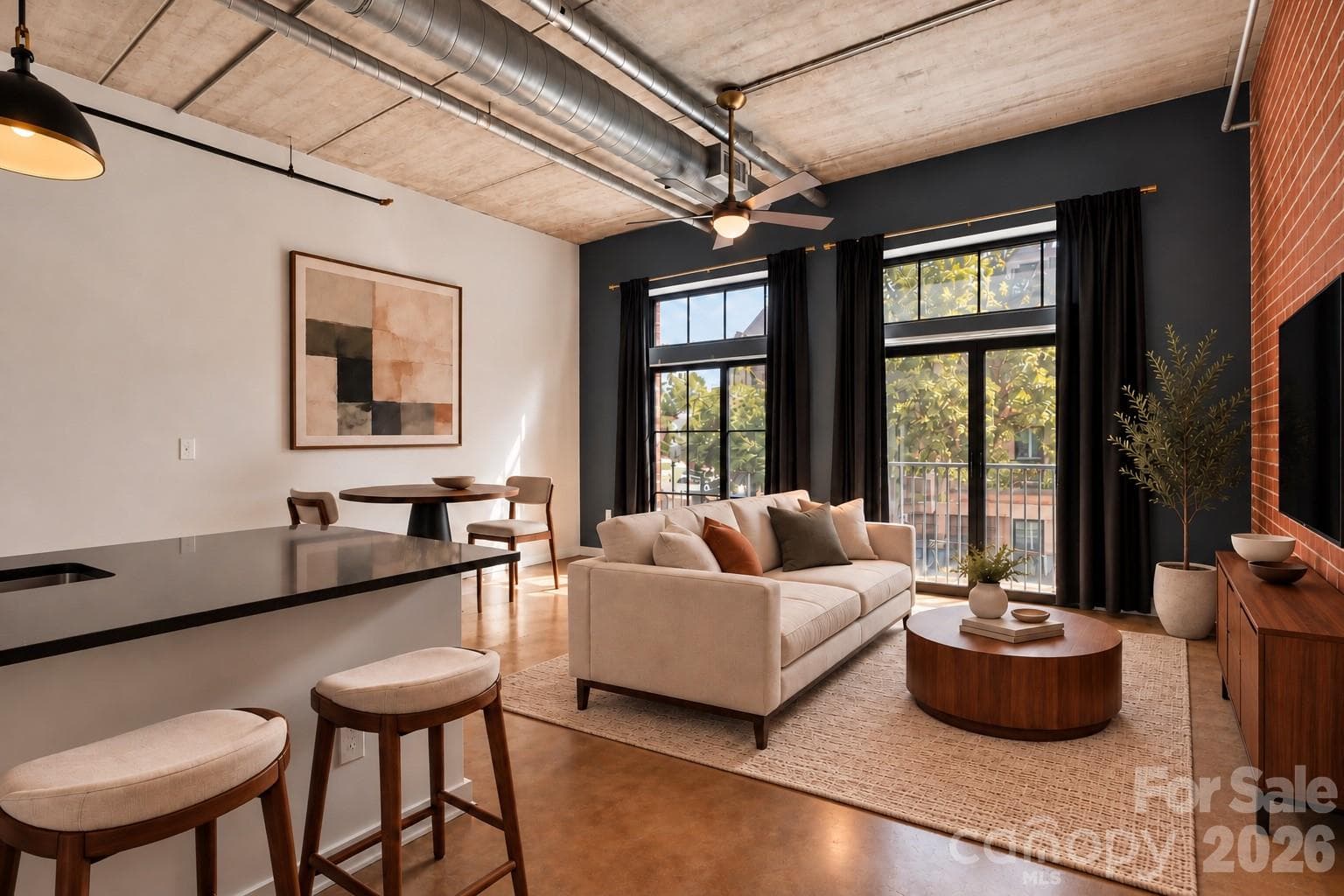 Virtually staged - 626 N Graham Street, Charlotte
