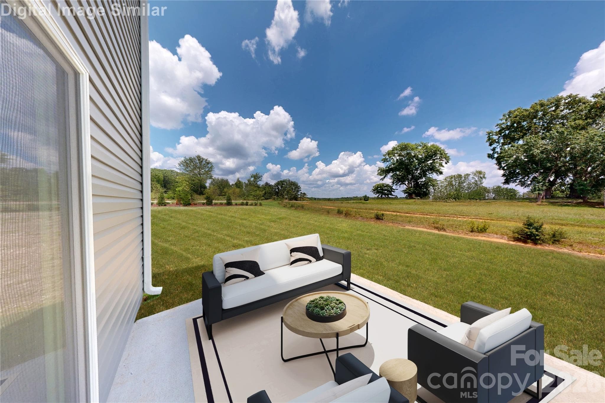 Chic vibes and sunshine for days! This dreamy patio and private backyard are made for morning coffees, evening chats, and everything in between! - 10012 Florentine Way, Charlotte