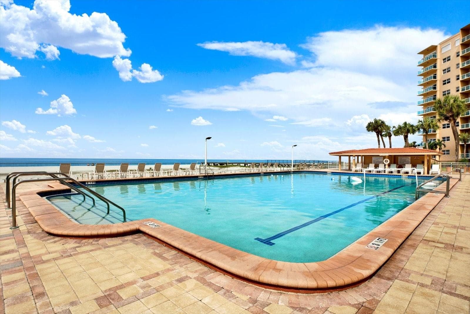 You Will Have the Only Full SIZE pool on North Beach. By the way – swimming up and back counts as “2 laps”. If you are over 70 you can add a 2X multiplier on top of that. - 880 MANDALAY AVE #C512, CLEARWATER BEACH