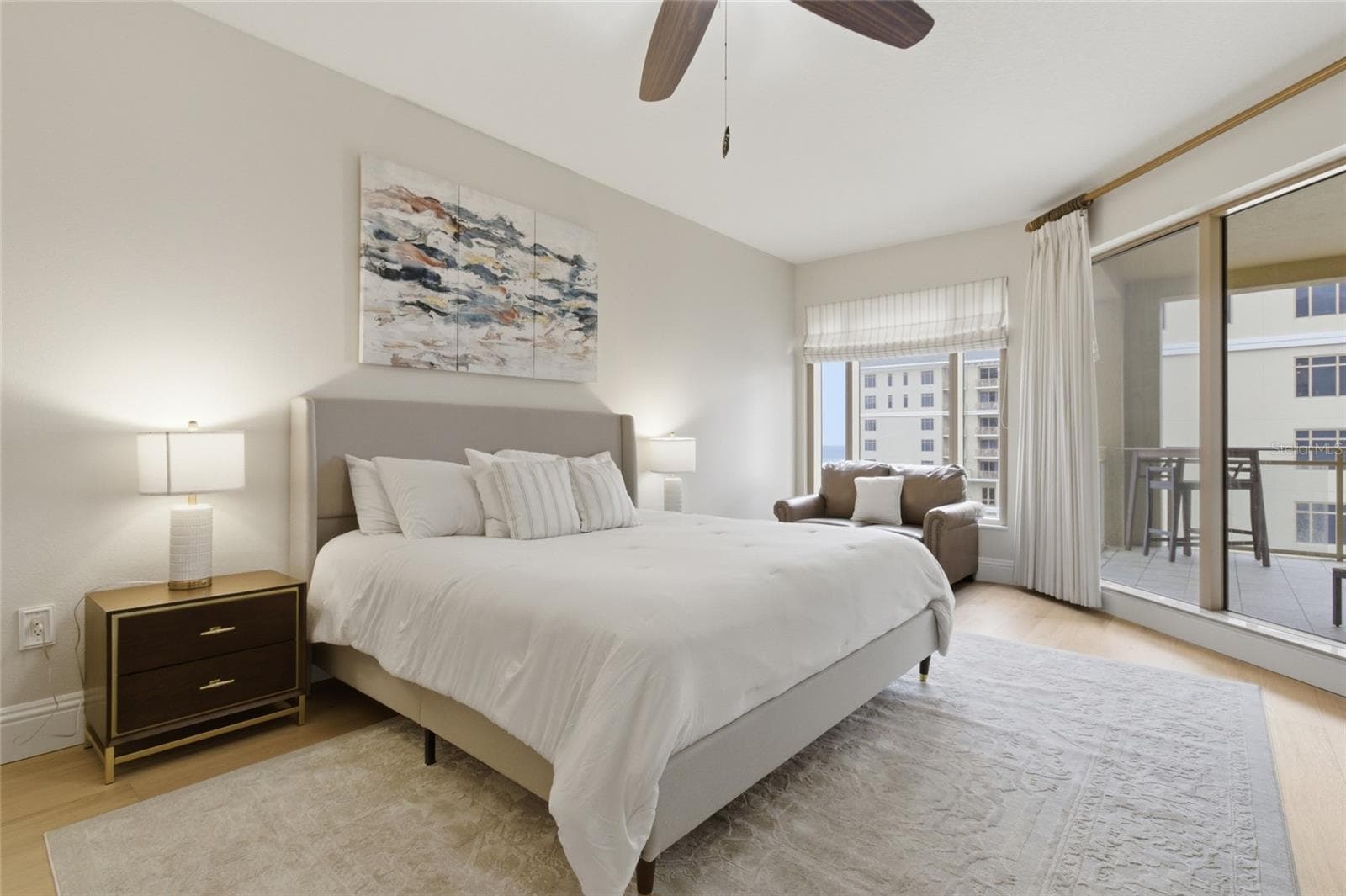 Primary bedroom has amazing views. - 11 BAYMONT ST #608, CLEARWATER BEACH