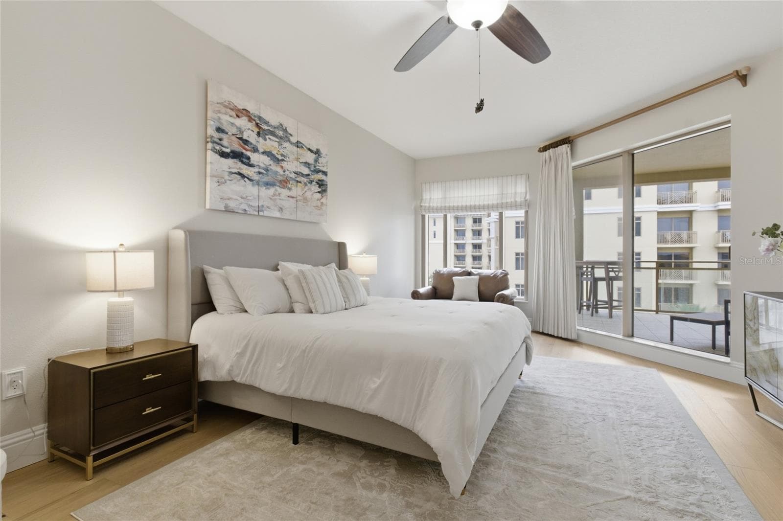 New flooring in primary bedroom. - 11 BAYMONT ST #608, CLEARWATER BEACH