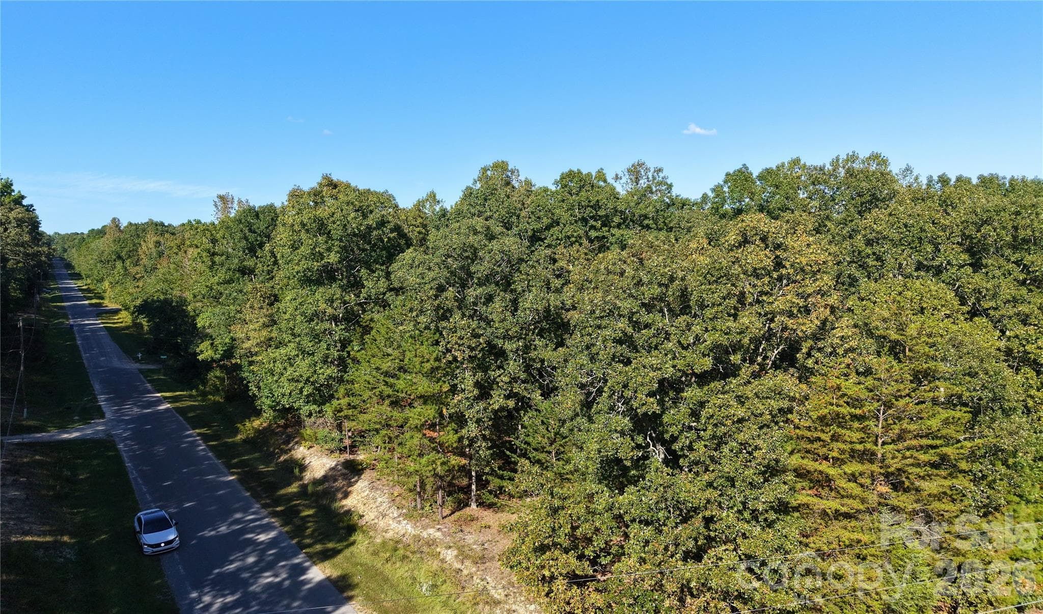 Drone view of paved Leonae Dr, the main road into Forest Park and the way to Fourth Park Ave. - 00-00 Fourth Park, Randleman