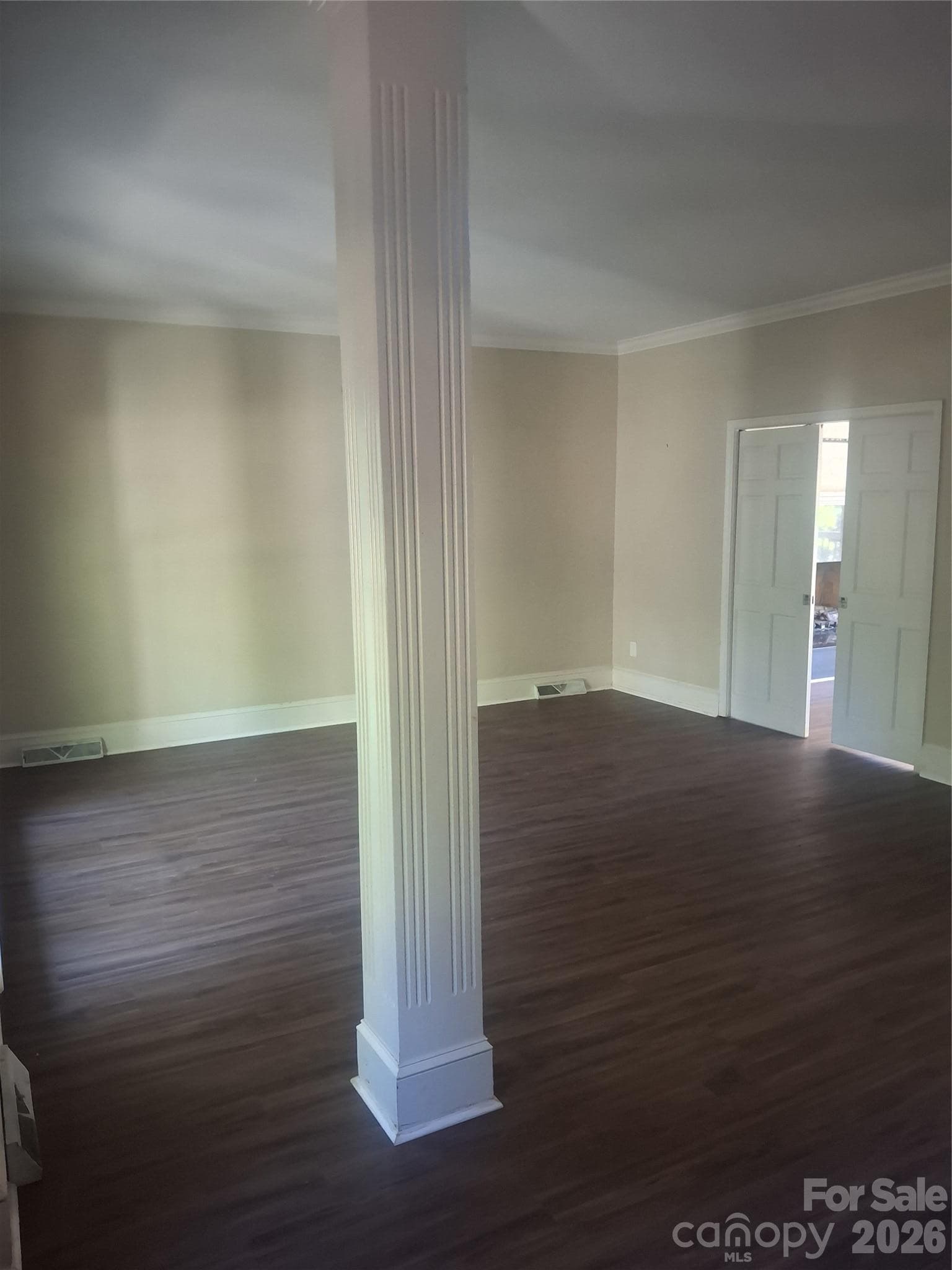 Formal living room with pocket doors - 9327 Willowglen Trail, Charlotte