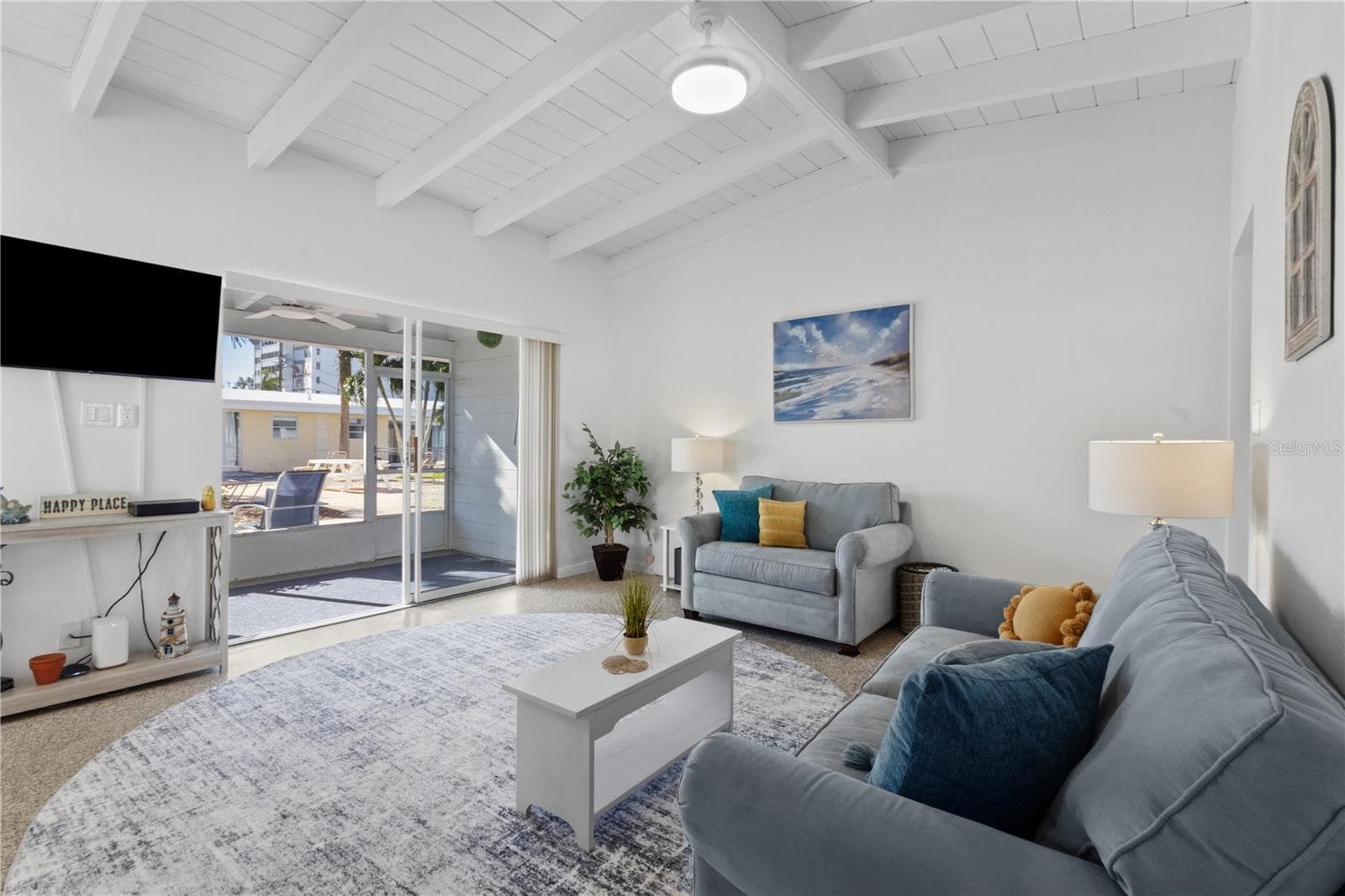 Two sleeper sofas. - 6006 MIDNIGHT PASS RD #11, SARASOTA