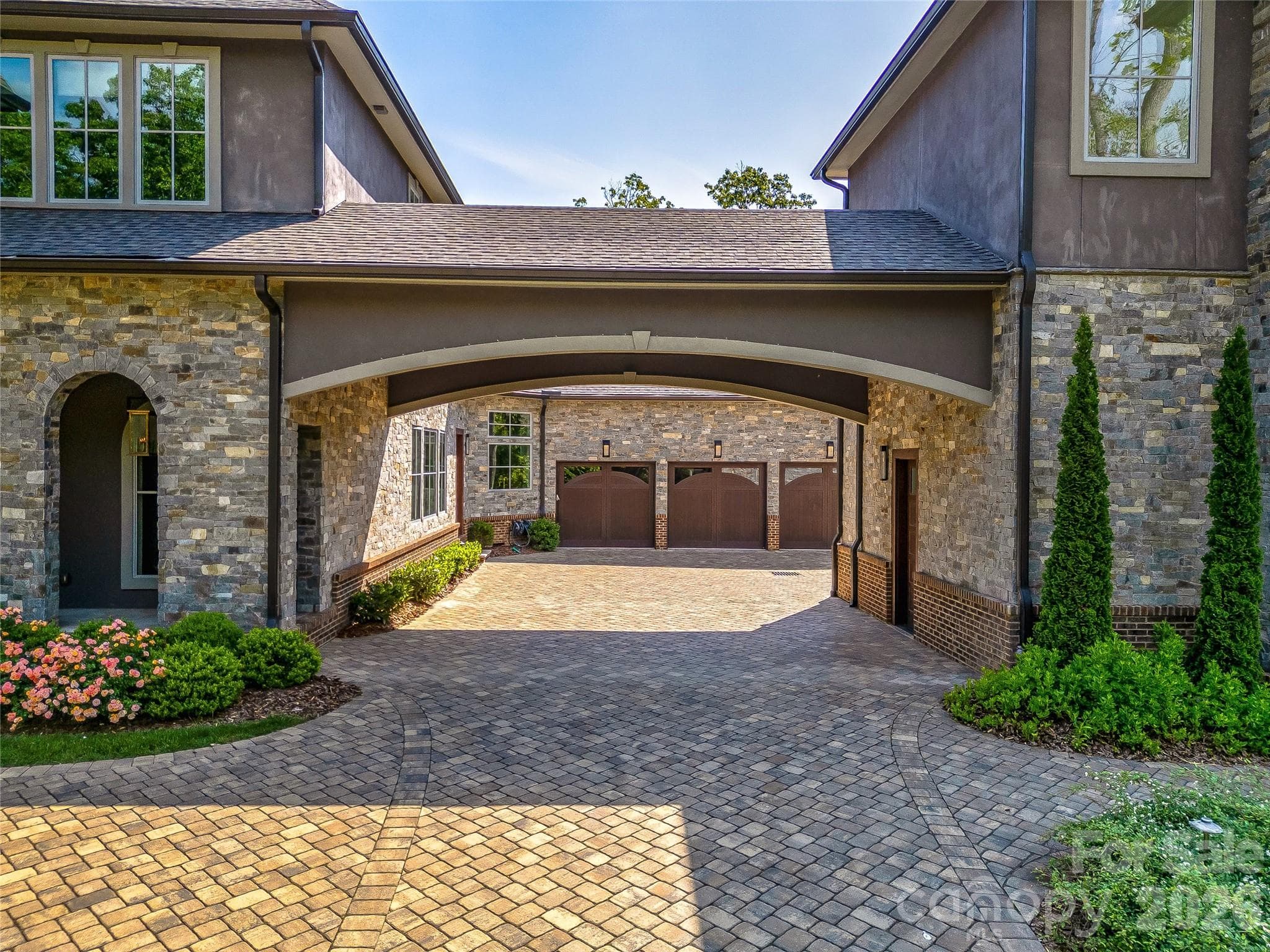 Breezway that connects tower section of the property to main level entry way. - 1905 White Tree Trail, Arden