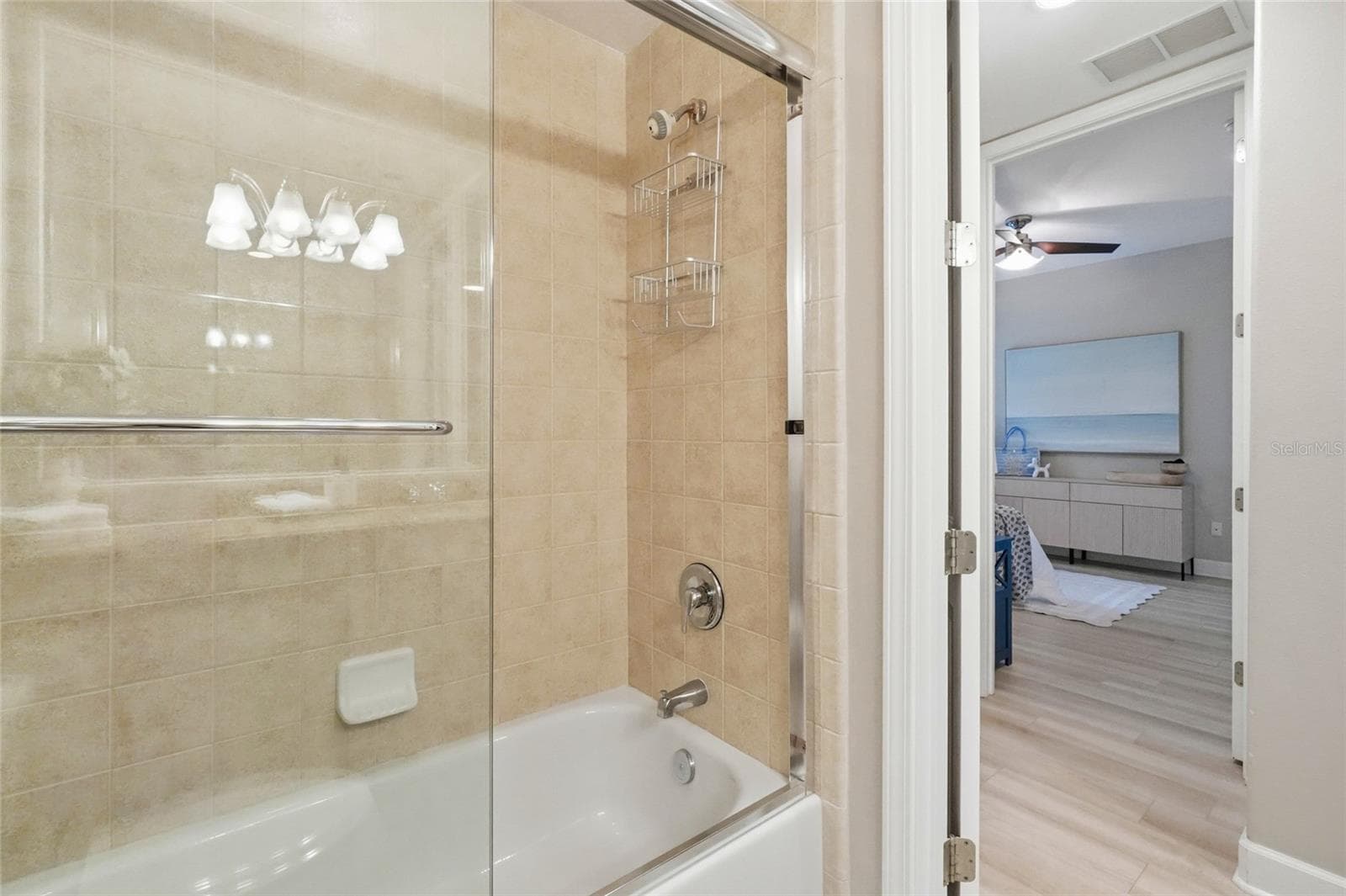 Bath/shower in guest bathroom - 7946 TYBEE CT, UNIVERSITY PARK