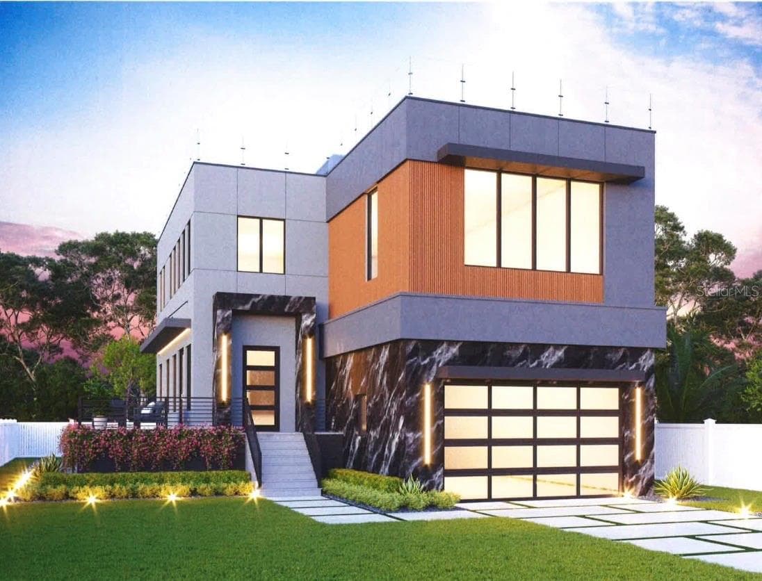 Modern contemporary design with the roftop deck - 2902 N PERRY AVE, TAMPA