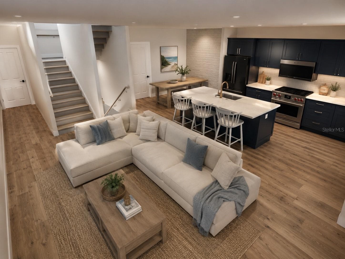 AI Depicted  Living kitchen - 7045 HIBISCUS AVE #1, SOUTH PASADENA