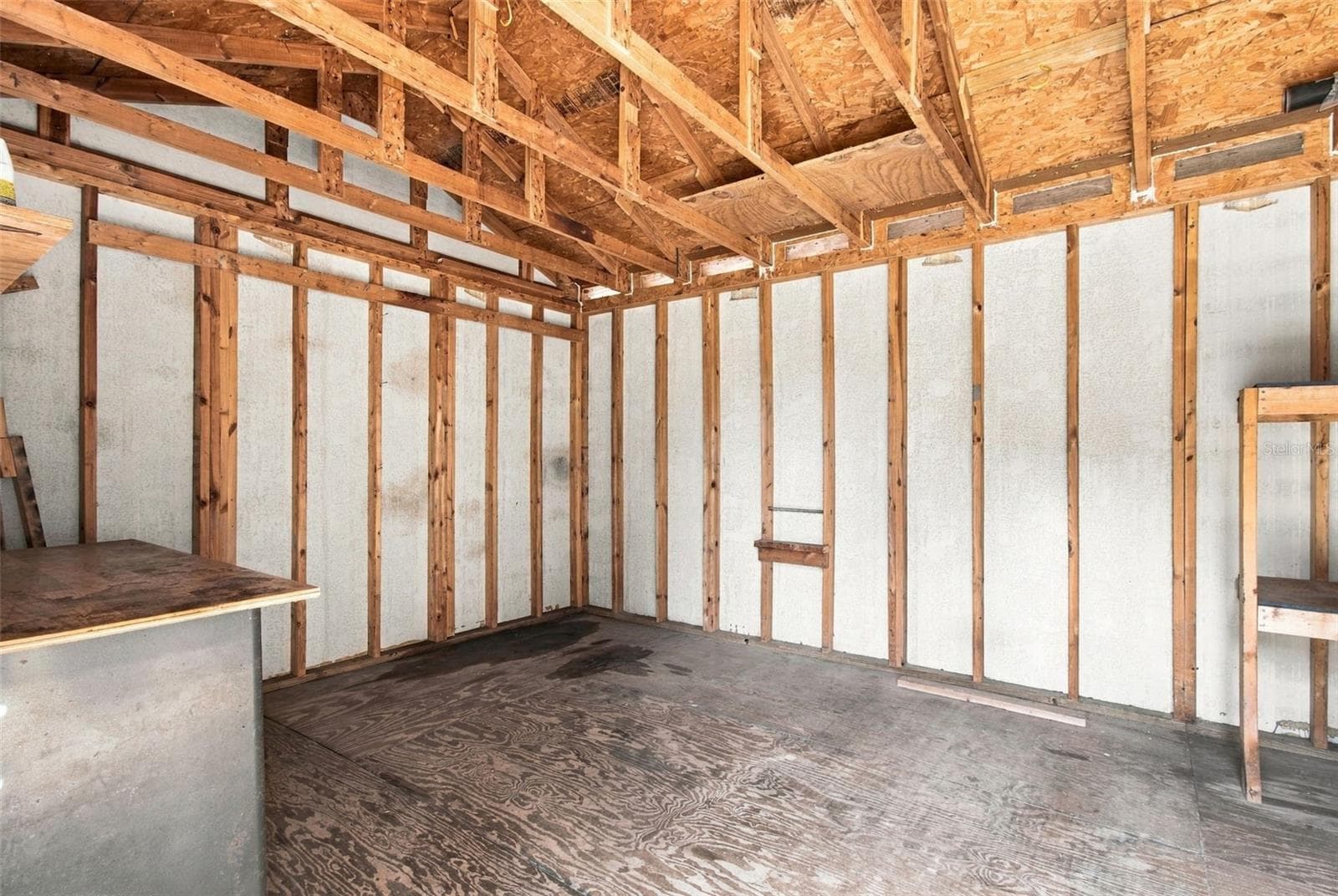 INTERIOR OF STORAGE BUILDIMG - 3180 LAKE SAXON DR, LAND O LAKES