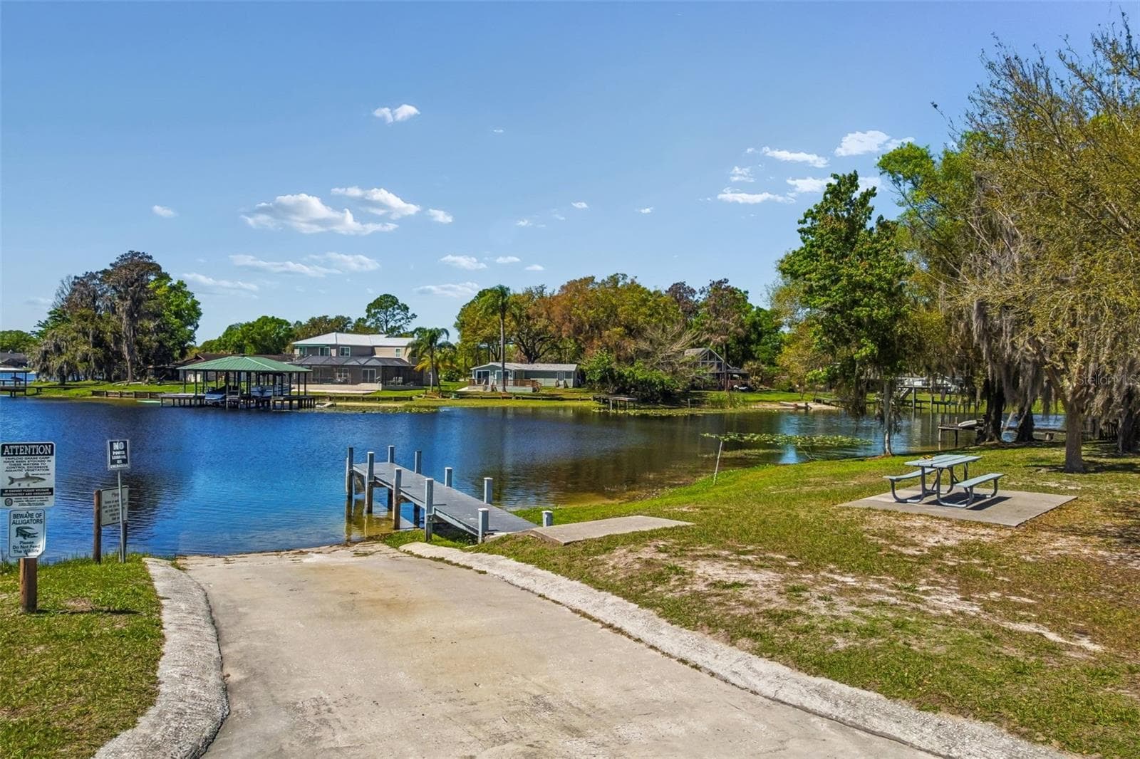 BOAT RAMP IN LAKE SAXON PARK WHICH IS ACROSS STREET FROM HOME - 3180 LAKE SAXON DR, LAND O LAKES