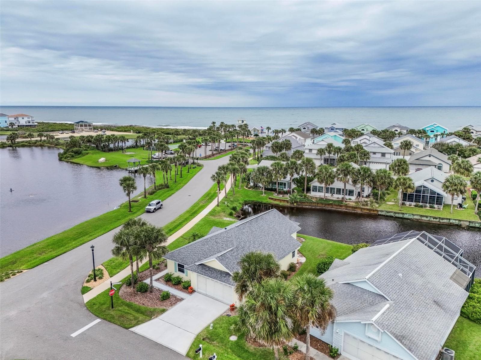 View of county park with look out tower for whales and dolphins. Walking and bike paths around lake-Fish at lake or ocean. - 50 MEDFORD DR, PALM COAST