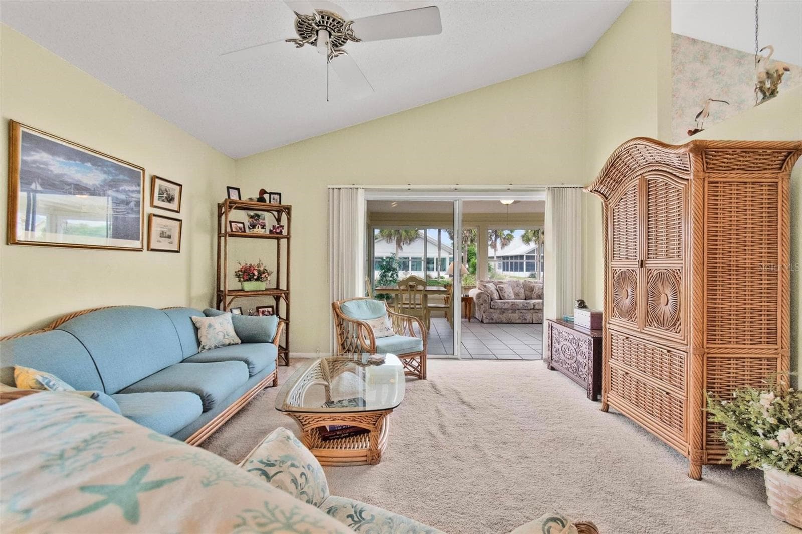 Living room with view of the canal - 50 MEDFORD DR, PALM COAST
