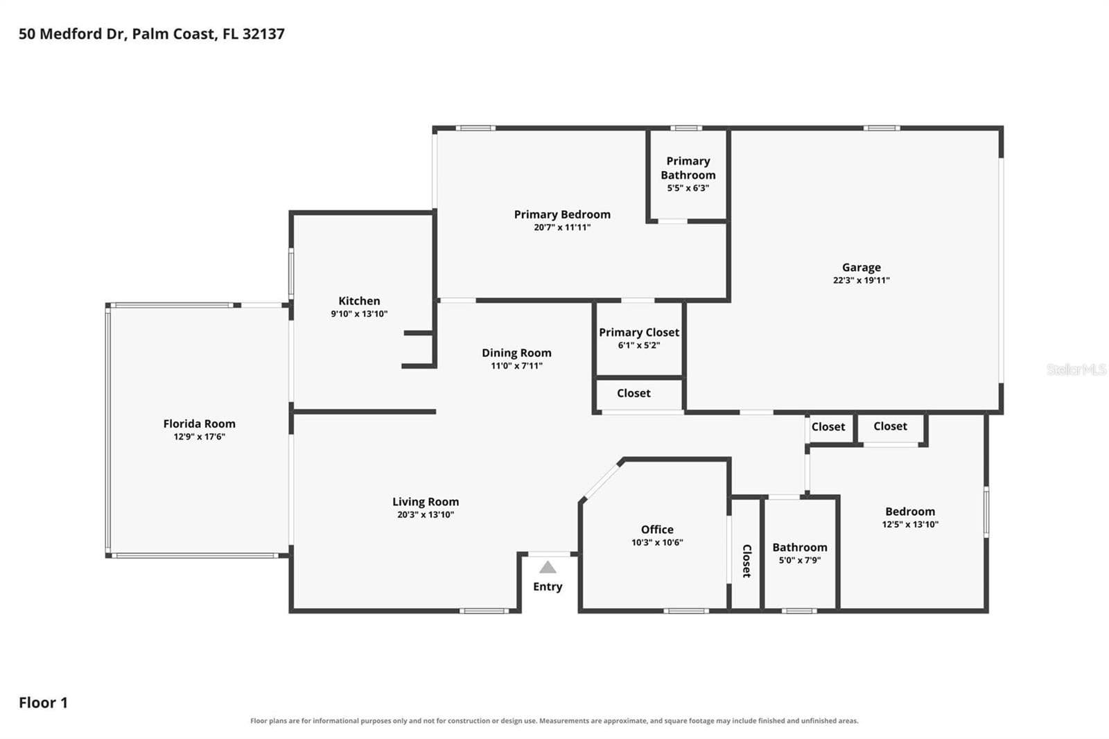 Floor plan - 50 MEDFORD DR, PALM COAST