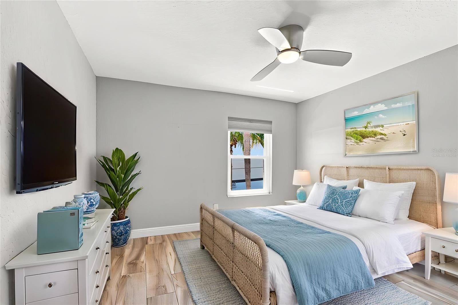 Additional bedrooms are large enough for a king sized bed and full of natural light. Double door closet on a beautiful porcelain floor. Virtually staged. - 152 117TH AVE, TREASURE ISLAND