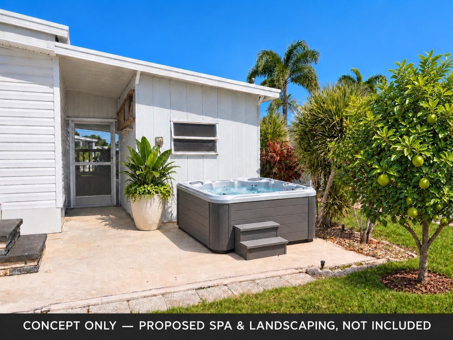 Concept for lower patio - 808 53RD AVE E #35, BRADENTON
